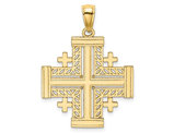 Jerusalem Cross Pendant in 14K Yellow Gold (NO CHAIN)