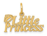 10K Yellow Gold Little Princess with Crown Pendant (NO CHAIN)