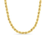 14K Yellow Gold  Rope Chain Necklace (22 Inches)