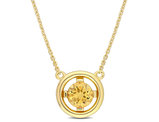 3/4 Carat (ctw) Citrine Solitaire Pendant Necklace in 10K Yellow Gold with Chain