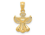 14K Yellow Gold Angel Charm Pendant Necklace (NO CHAIN)