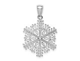 14K White Gold Snowflake Charm Pendant Necklace (NO CHAIN)