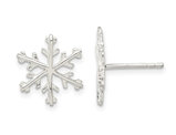 Sterling Silver Snowflake Post Earrings
