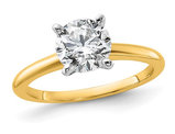 1.50 Carat (ctw VS2-VS1, D-E-F) IGI Certified Lab-Grown Diamond Solitaire Engagement Ring in 14K Yellow Gold