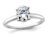 1.20 Carat (ctw VS2, G-H) Certified Lab-Grown Diamond Solitaire Engagement Ring in 14K White Gold
