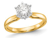 1.50 Carat (ctw VS2-VS1, D-E-F) IGI Certified Lab-Grown Diamond Solitaire Engagement Ring in 14K White Gold