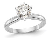 1.50 Carat (ctw VS2-VS1, D-E-F) IGI Certified Lab-Grown Diamond Solitaire Engagement Ring 14K White Gold