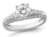 1.50 Carat (ctw VS2-VS1, D-E-F) IGI Certified Lab-Grown Diamond Engagement Ring 14K White Gold