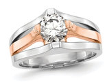 1.00 Carat (ctw VS2-VS1, D-E-F) IGI Certified Lab-Grown Diamond Solitaire Engagement Ring 14K Yellow Gold