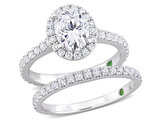 2.30 Carat (ctw VS1-VS2, G-H) Lab-Grown Diamond Wedding-Set Engagement Ring 14k White Gold