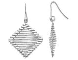 Sterling Silver Dangle Shepherd Hook Earrings