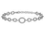 1.42 Carat (ctw SI1, G-H) Lab-Grown Diamond Bracelet in 14K White Gold