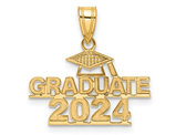 14K Yellow Gold 2024 Graduation Charm Charm Pendant (NO CHAIN)