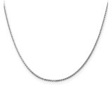 20 inch 14 Karat White Gold Diamond-Cut Franco Chain in (1.15mm)