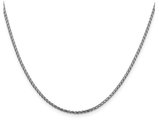 18 inch 14 Karat White Gold Diamond-Cut Franco Chain in (1.60mm)