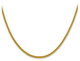 18 inch 14 Karat Yellow Gold Semi-Solid Franco Chain (2.2mm)