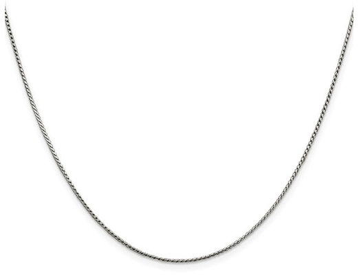 18 inch Sterling Silver Round Franco Chain in (1.00mm)