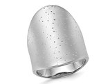 Sterling Silver Rhodium-plated Radiant Essence Ring