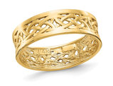 14K Yellow Gold Celtic Knot Band Ring