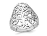 Sterling Silver Polished Tree Ring