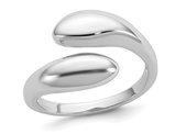 Sterling Silver Open By-Pass Polished Ring