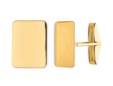 Men's 14K Yellow Gold Rectangular Cuff Links