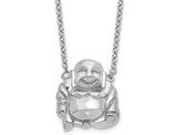 Sterling Silver Mini-Buddha Pendant Necklace with Chain