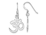 Sterling Silver Polished Polished Ohm Symbol Dangle Earrings