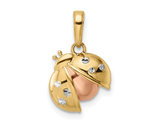 14K Yellow and Rose Gold Ladybug Pendant Charm ( NO CHAIN)