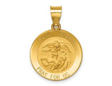 14K Yellow Gold Saint-Michael Medal Pendant Necklace (No Chain)
