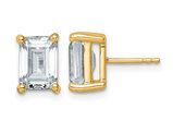 5.00 Carat (ctw SI1-Si2, G-H) Lab Grown Diamond Solitaire Stud Earrings in 14K Yellow Gold