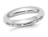 Men's 4mm  Comfort Fit Wedding Band Ring in Sterling Silver