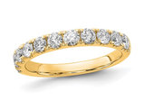 1.00 Carat (ctw VS2-SI1, G-H) Lab-Grown Diamond Band Ring in 14K Yellow Gold (SIZE 7)