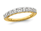 1.00 Carat (ctw SI, G) Lab-Grown Diamond Nine Stone Ring 14K Yellow Gold