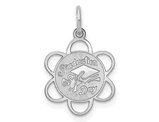 14K White Gold Graduation Day Charm Pendant (NO CHAIN)