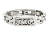 Mens Stainless Steel DAD Bracelet 8.50 Inches