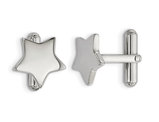 Men's Stainless Steel Polished Star CuffLinks