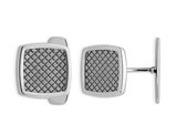 Men's Sterling Silver Square Cuff Links 