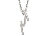 Stainless Steel Polished Circle Cut-out Necklace (24 Inches)