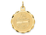14K Yellow Gold - On Graduation Day - Charm Pendant (NO CHAIN)
