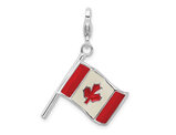 Sterling Silver Canadian Flag Charm (NO CHAIN)