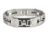Mens Stainless Steel DAD Bracelet 9.0 Inches