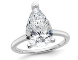 5.00 Carat (ctw VS2-VS1, D-E-F) Certified Lab-Grown Pear Diamond Engagement Ring in 14K White Gold