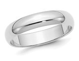 Mens Sterling Silver Wedding Band Ring (5mm)