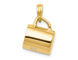 14K Yellow Gold Coffee Cup Charm Pendant (NO CHAIN)