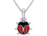 Sterling Silver Ladybug Pendant Necklace with Chain