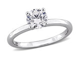 1.00 Carat (ctw VS1-VS2, G-H) Lab-Grown Diamond Solitaire Engagement Ring in 10k White Gold