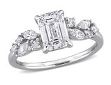 1.86 Carat (ctw VS1-VS2, G-H) Lab-Grown Emerald-Cut Diamond Engagement Ring 14k White Gold