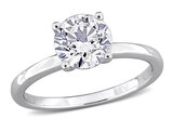 1.50 Carat (ctw VS1-VS2, G-H) Lab-Grown Diamond Solitaire Engagement Ring in 10k White Gold