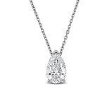 2.00 Carat (ctw VS1-VS2) Lab-Grown Diamond Pear-Cut Drop Pendant Necklace in 14K White Gold with Chain